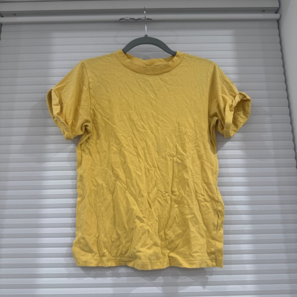 Yellow top shop tee